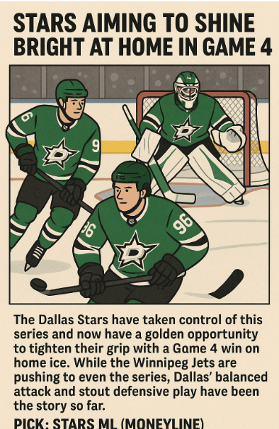 Stars Aiming to Shine Bright at Home in Game 4